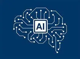 Electronic circuit brain with the initials AI inside of it, representing the artificial intelligence